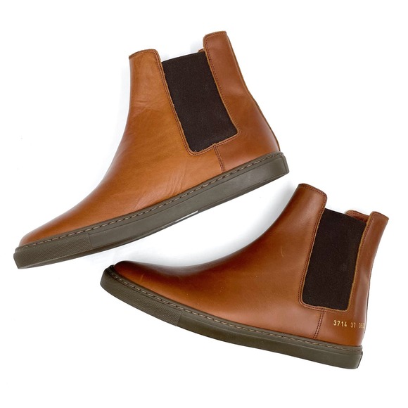 Woman‎ Common Projects Chelsea Boots Brown Leather - Picture 6 of 11